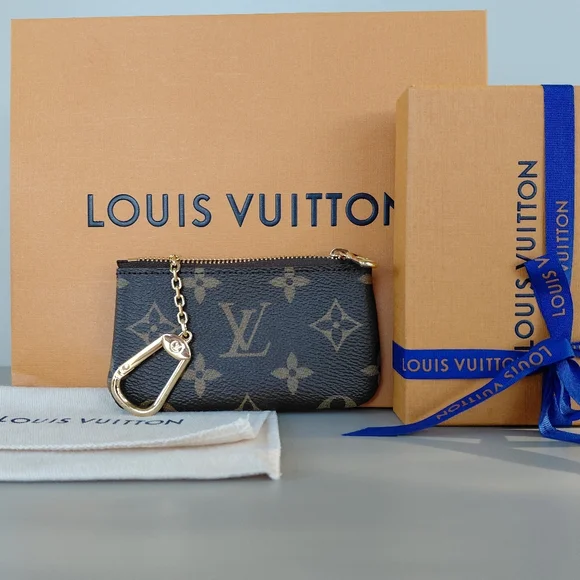 Louis Vuitton Brown Monogram Key Pouch Wallet - Picture 12 of 12
